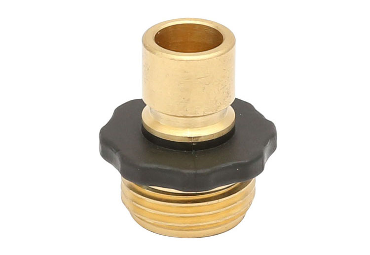 ब्रास Male Garden Hose Quick Connect Fitting with Rubber