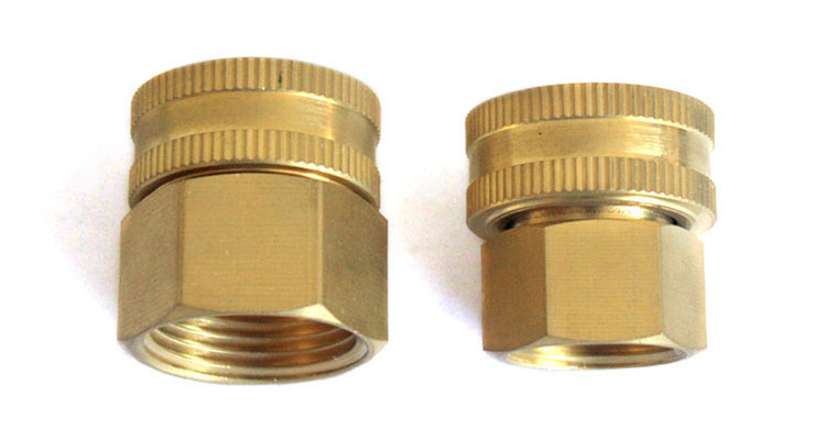 Dual Female ब्रास Swivel Hose Connector